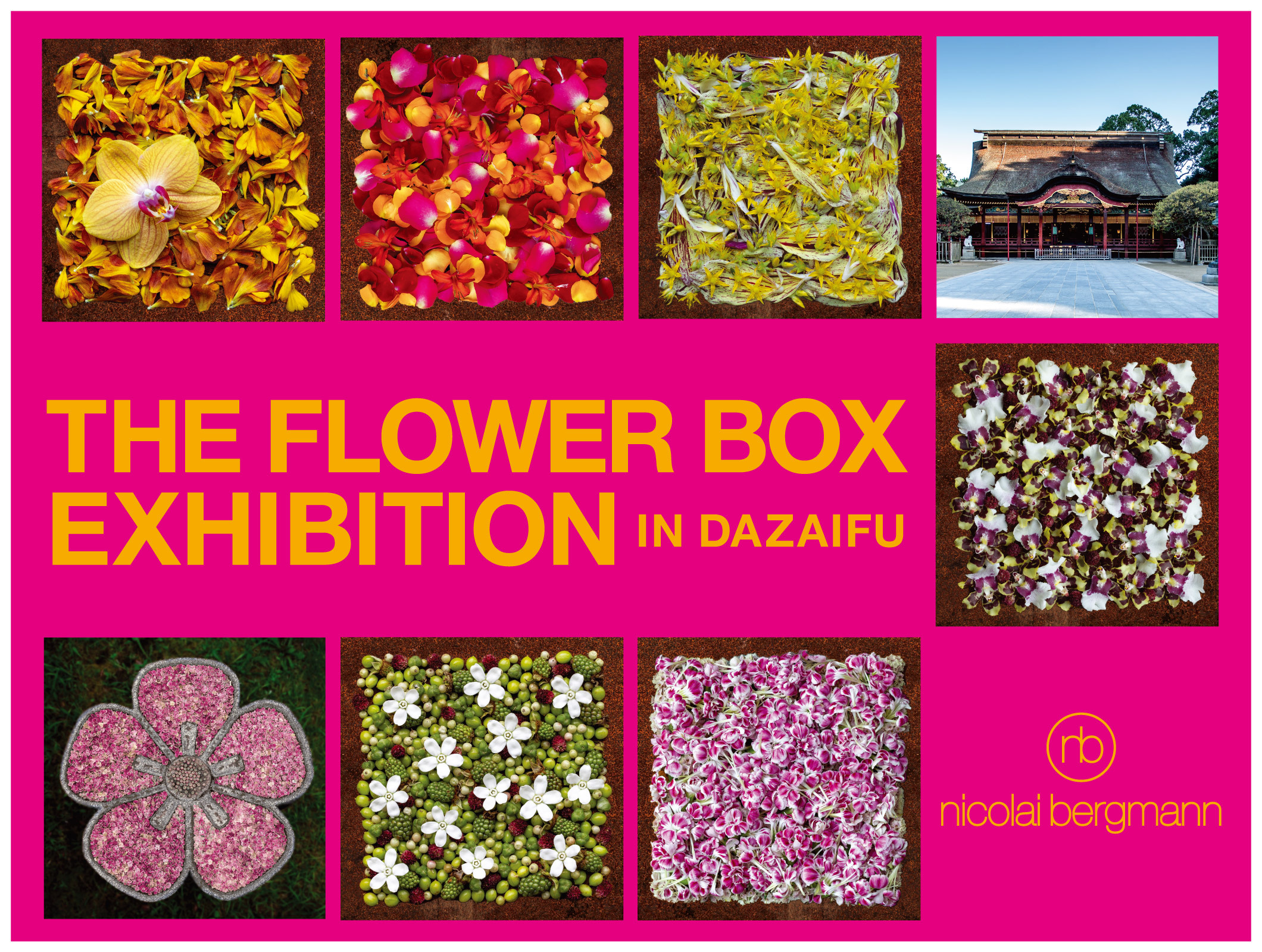 ニコライ・バーグマン「THE FLOWER BOXEXHIBITION IN DAZAIFU」を開催