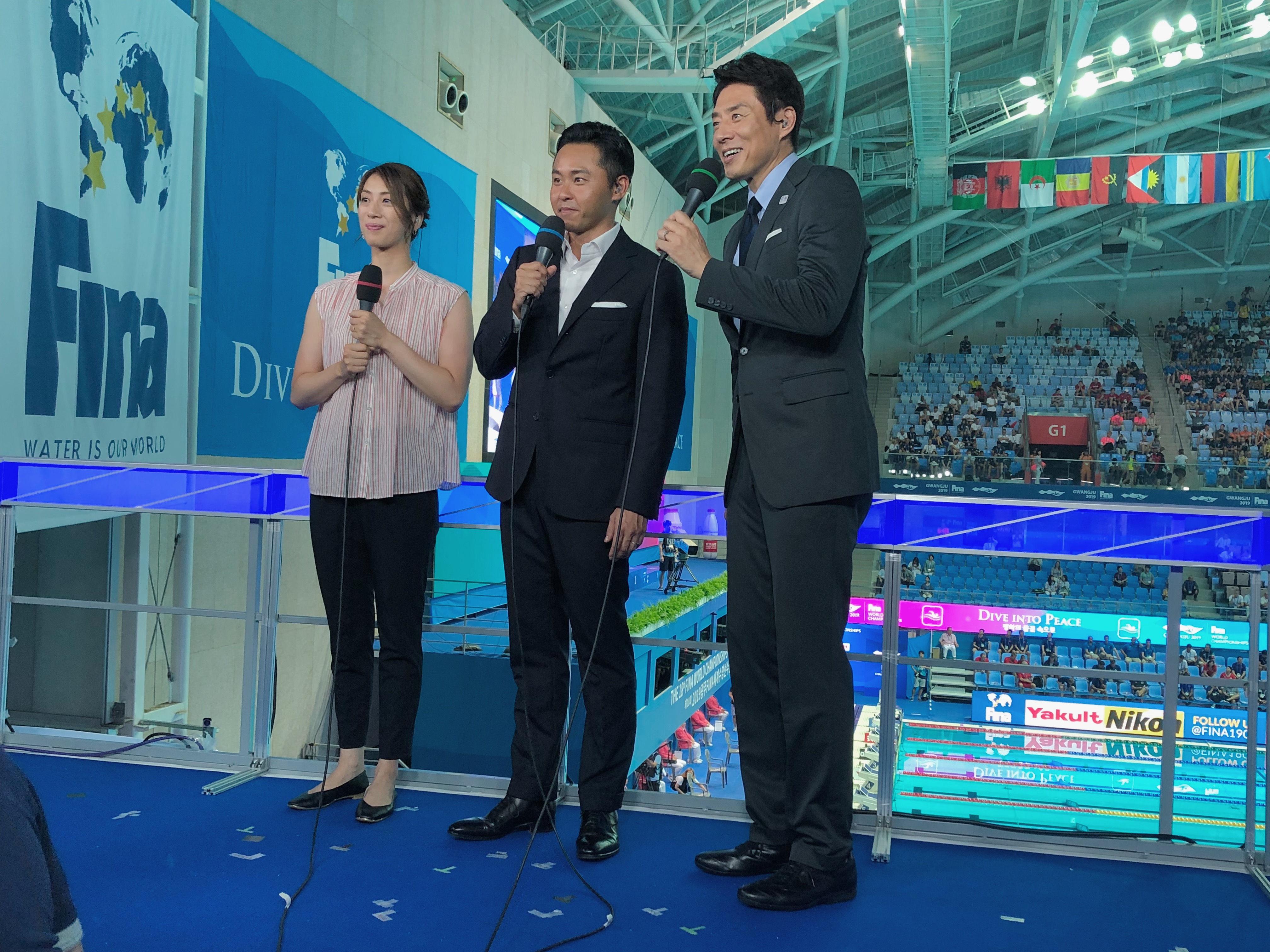 北島康介「第18回世界水泳選手権大会」テレビ朝日特別ゲスト出演